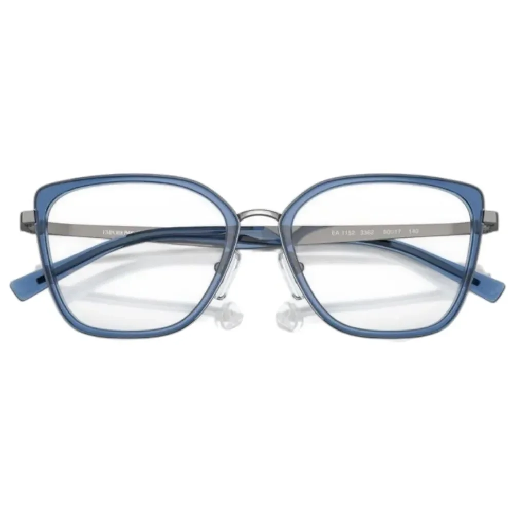 Emporio Armani EA1152 Women’s Cat Eye Eyeglass Frames – Shiny Gunmetal, Full Rim